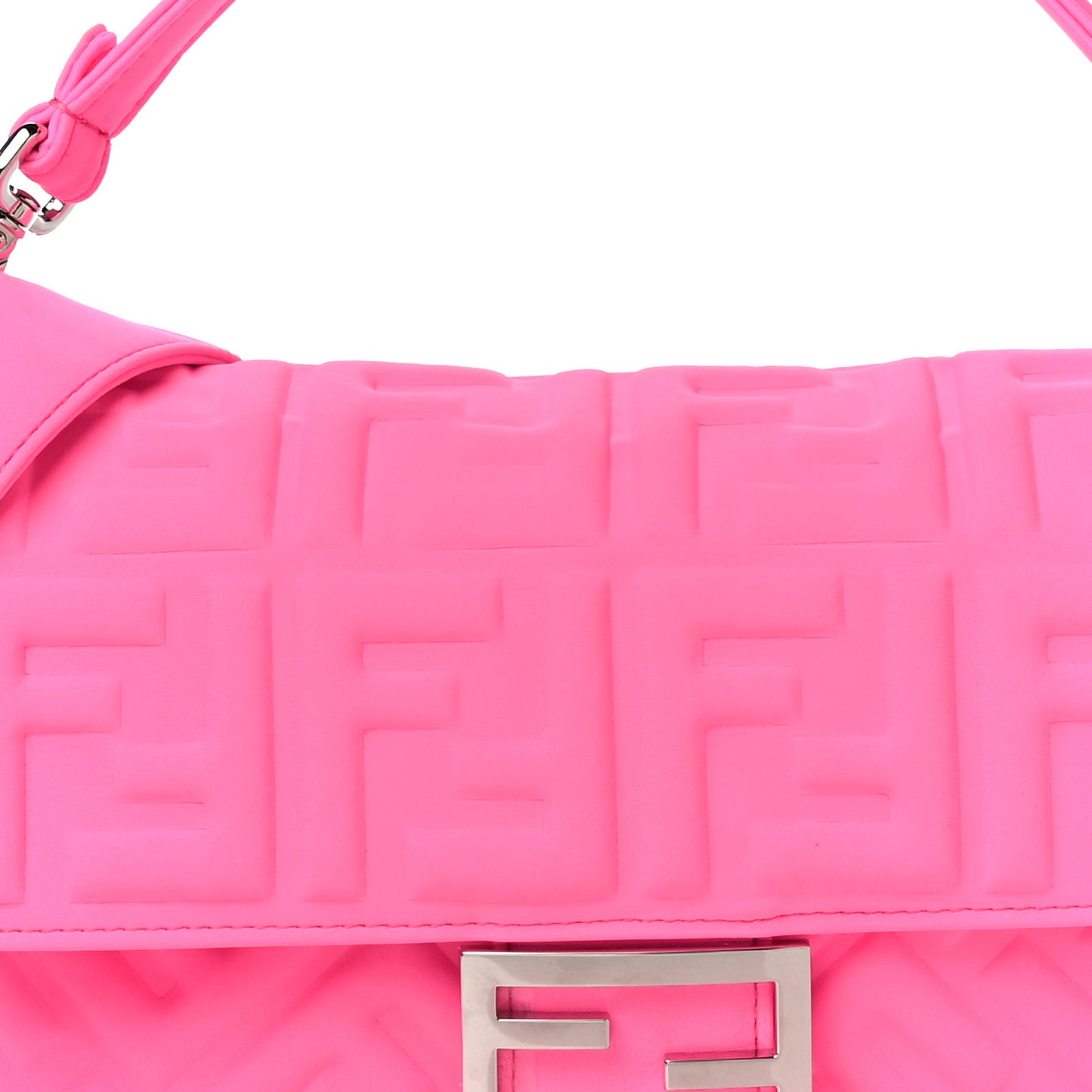 Lycra FF 1974 Embossed Baguette Rosa Fluo