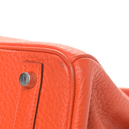 Hermes Taurillon Clemence Birkin 30 Capucine 10 of 14