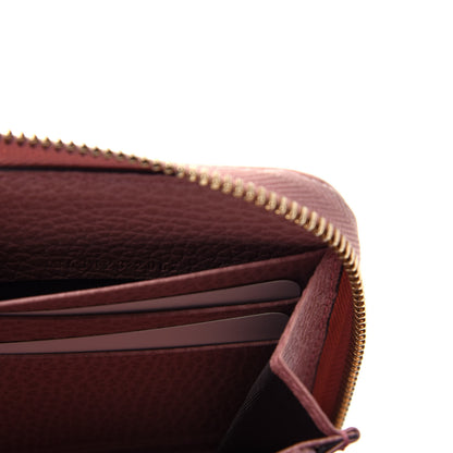 Gucci Monogram Dollar Calfskin Zip Around Wallet Beige Ebony Soft Pink 7 of 7