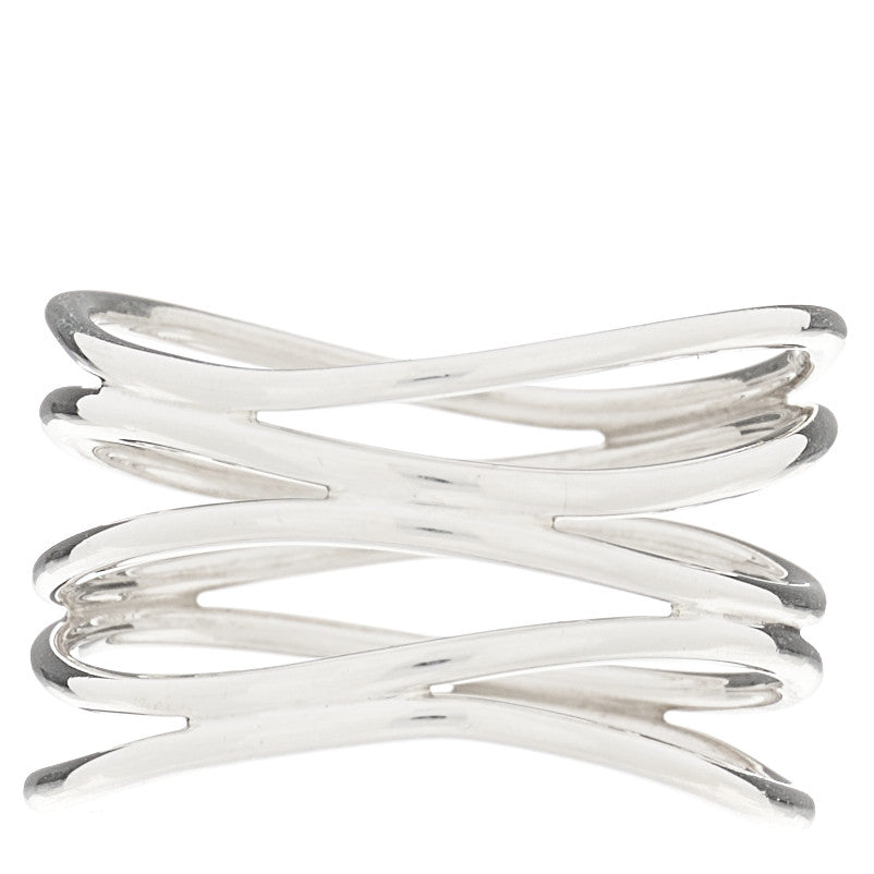 Sterling Silver Elsa Peretti 5 Row Wave Ring 52 6