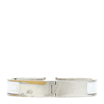 Hermes Enamel Narrow Clic Clac H Bracelet PM White 3 of 11