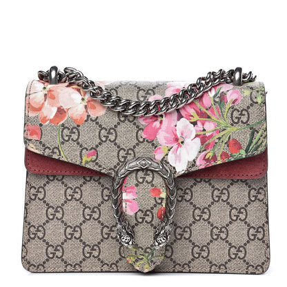 Gucci GG Supreme Monogram Blooms Mini Dionysus Shoulder Bag Beige Multicolor Dry Rose 1 of 14