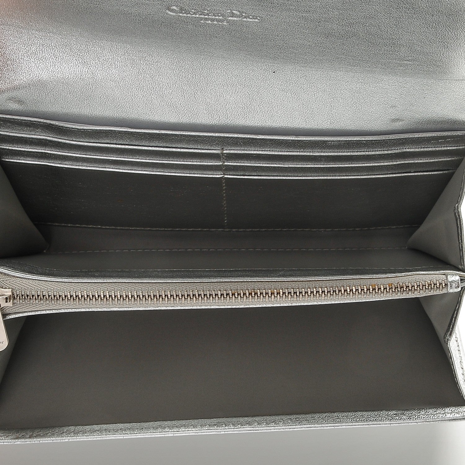 Christian Dior Patent Ultimate Wallet Argent 5 of 7