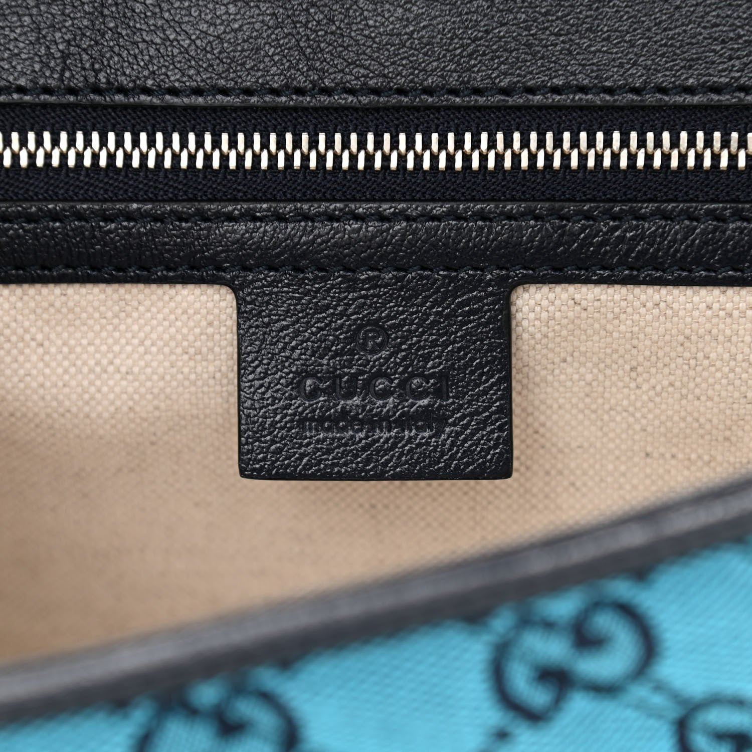 Gucci Monogram Multicolor Matelasse Diagonal Small GG Marmont Shoulder Bag Light Blue 6 of 8