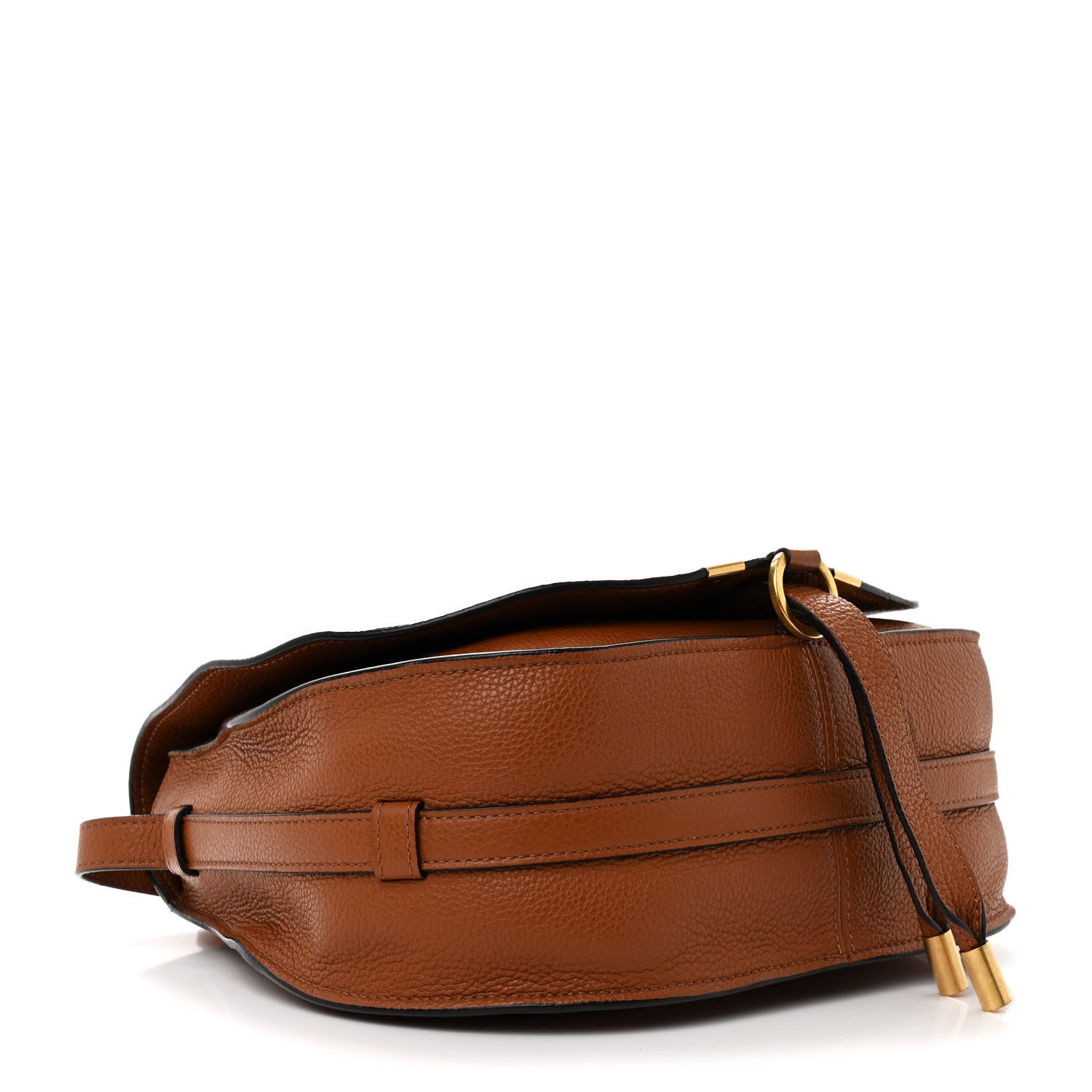 Chloe Calfskin Medium Marcie Round Crossbody Bag Tan 4 of 19