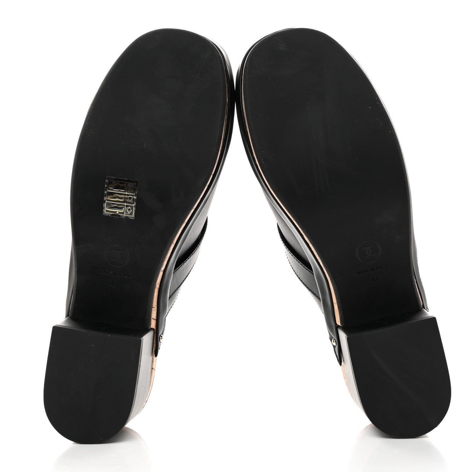 Chanel Calfskin CC Turn Lock Clogs 41 Black 5 of 8
