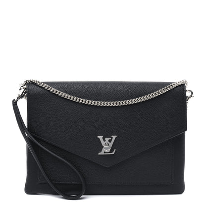 Louis Vuitton Soft Calfskin My Lockme Pochette Black 1 of 10