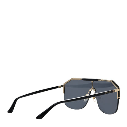 Gucci Metal Rimless Square Sunglasses GG0291S Black Gold 4 of 8