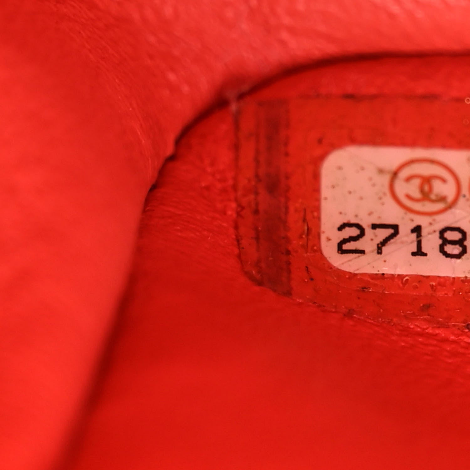 Chanel Lambskin Chevron Quilted Mini Rectangular Flap Red 8 of 11