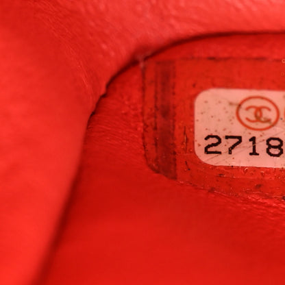 Chanel Lambskin Chevron Quilted Mini Rectangular Flap Red 8 of 11