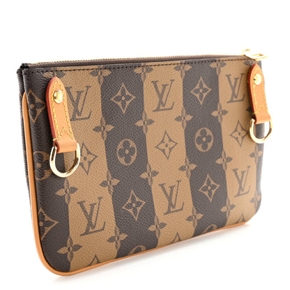 Louis Vuitton X NIGO Reverse Monogram Stripes Trio Pouch 3 of 10