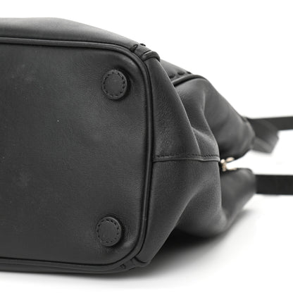 Prada City Calf Hand Stitched Small Galleria Double Zip Tote Black 11 of 12