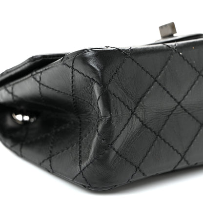 Chanel Aged Calfskin Quilted 2.55 Reissue Mini Flap So Black 8 of 9