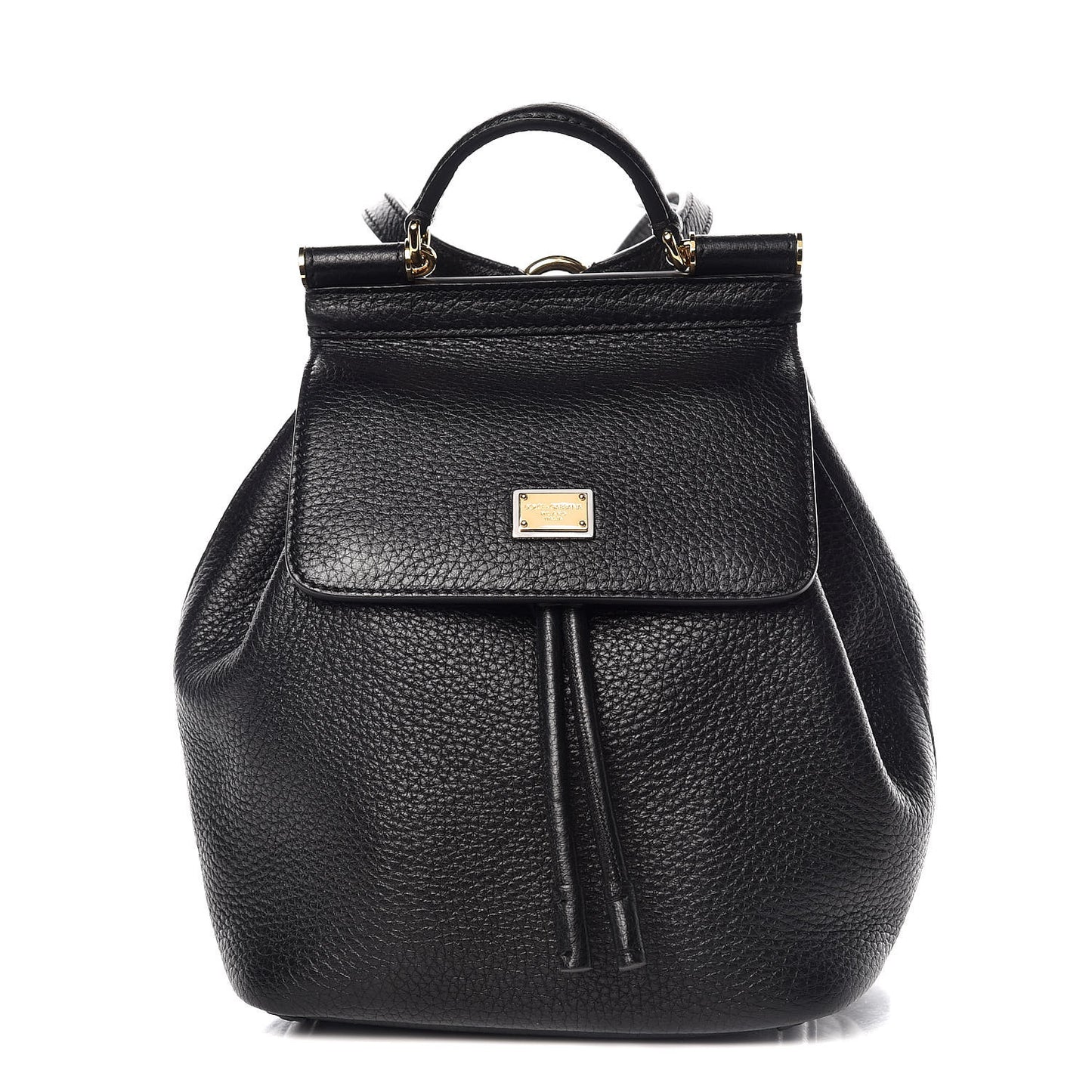 Calfskin Mini Miss Sicily Backpack Black