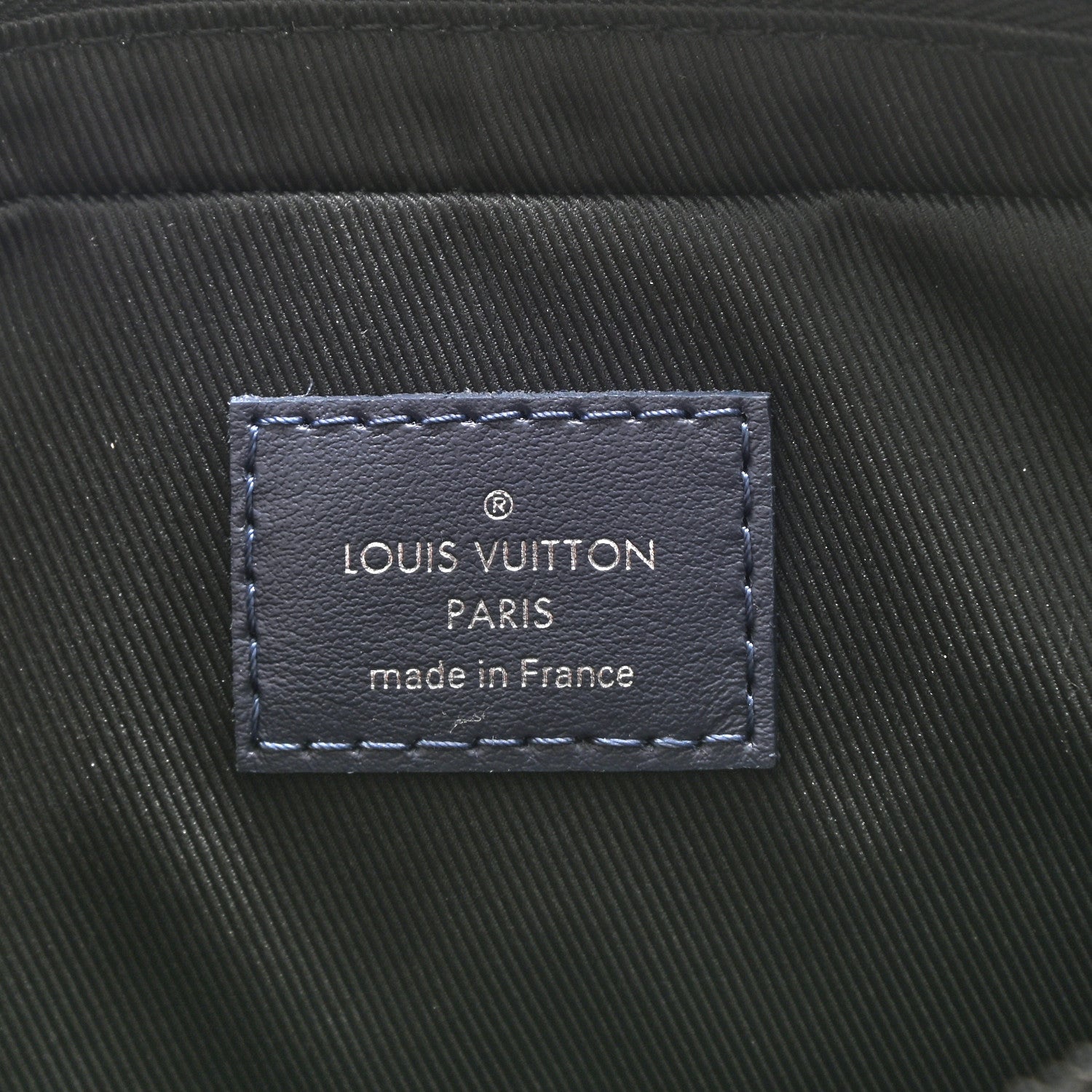 Louis Vuitton Calfskin Monogram Shadow Duo Messenger Navy Blue 5 of 7