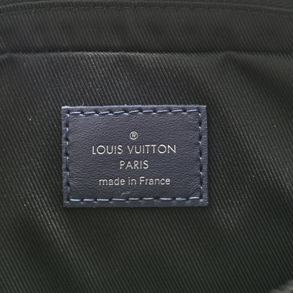Louis Vuitton Calfskin Monogram Shadow Duo Messenger Navy Blue 5 of 7