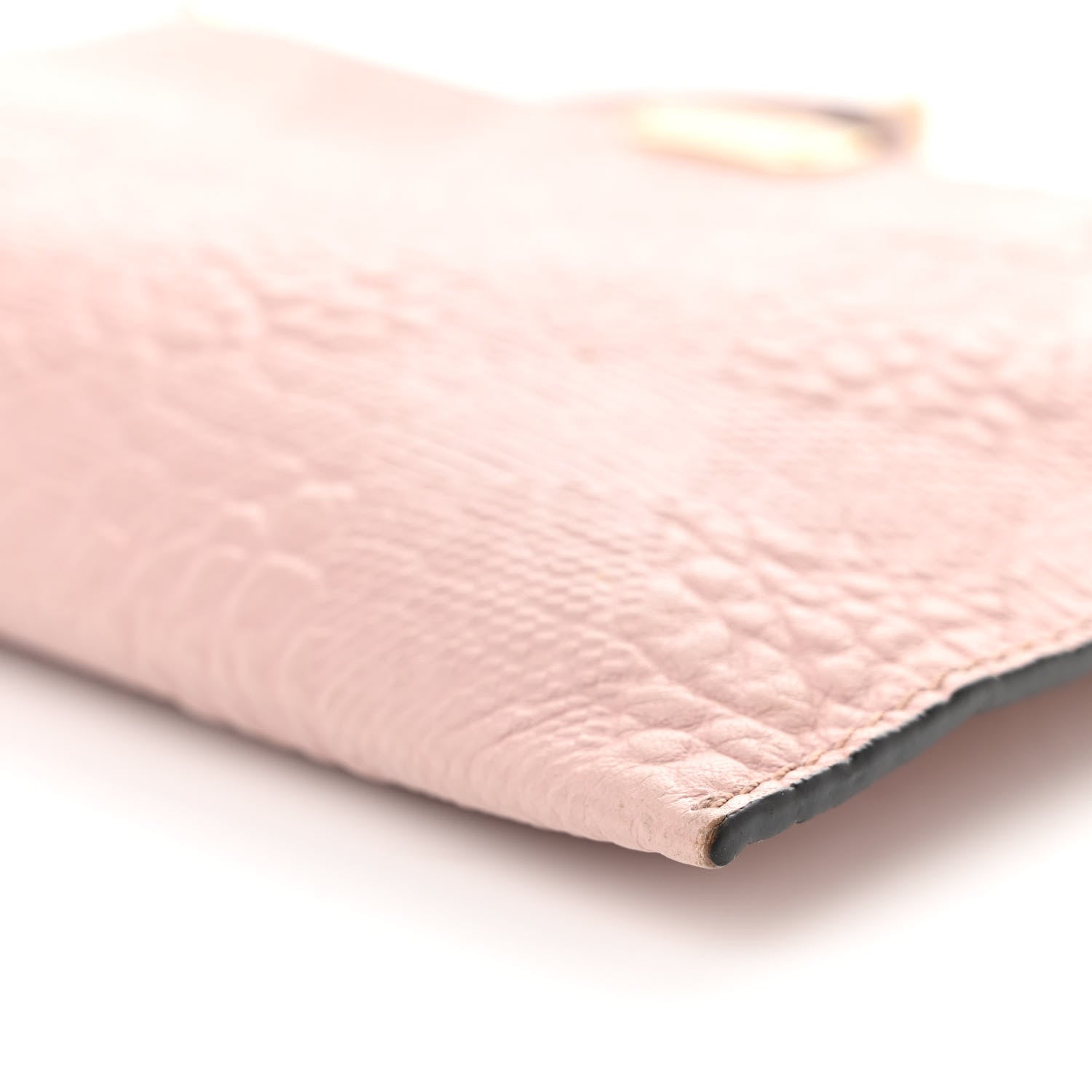 Burberry Signature Grain Calfskin Check Embossed Peyton Crossbody Clutch Bag Pale Orchid 9 of 11