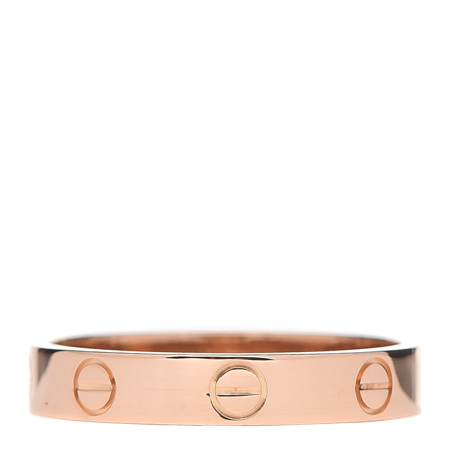 Cartier 18K Pink Gold 3.5mm LOVE Wedding Band Ring 56 7.5 3 of 5