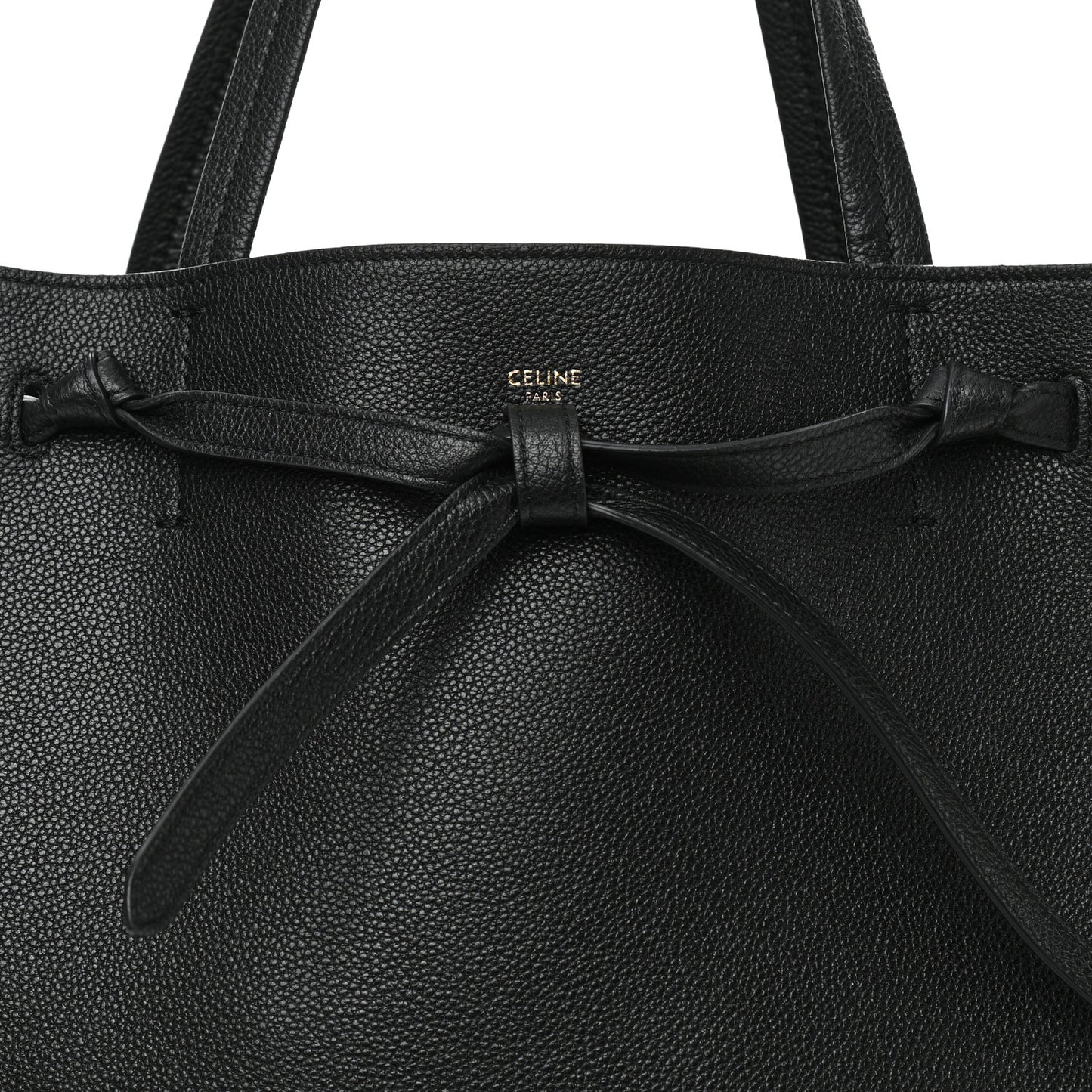 Soft Grained Calfskin Medium Belt Cabas Phantom Black