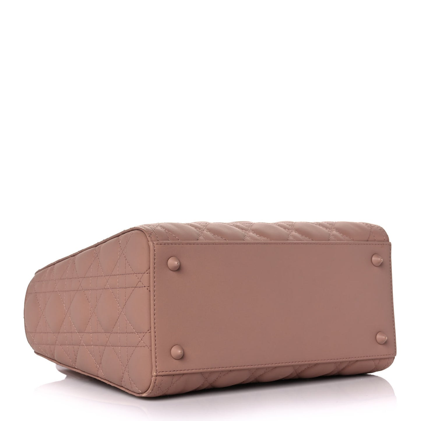 Ultra Matte Calfskin Cannage Medium Lady Dior Beige