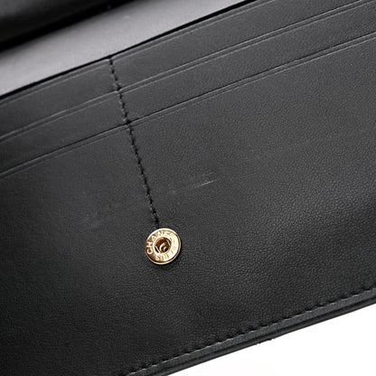 Chanel Lambskin Quilted Classic Pouch With Handle Black 10 of 11