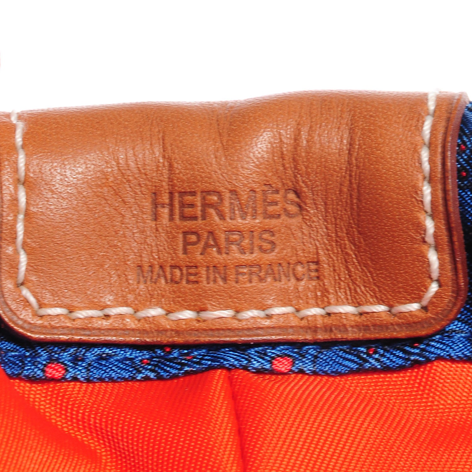 Hermes Silk Fourbi Carre en Cravates 30 GM Pouch Sapphire Bleu 9 of 10