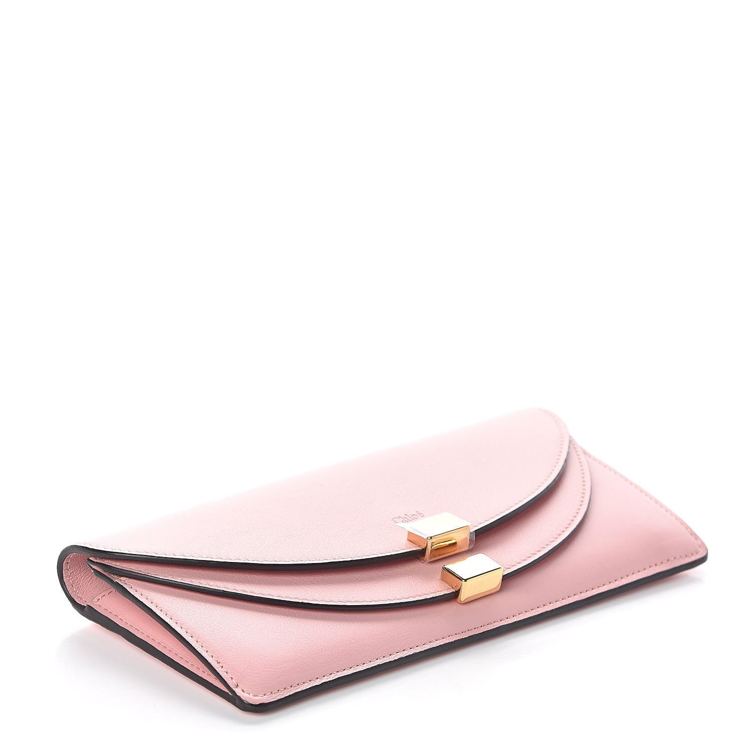 Chloe Calfskin Georgia Flap Wallet Washed Pink 4 of 7
