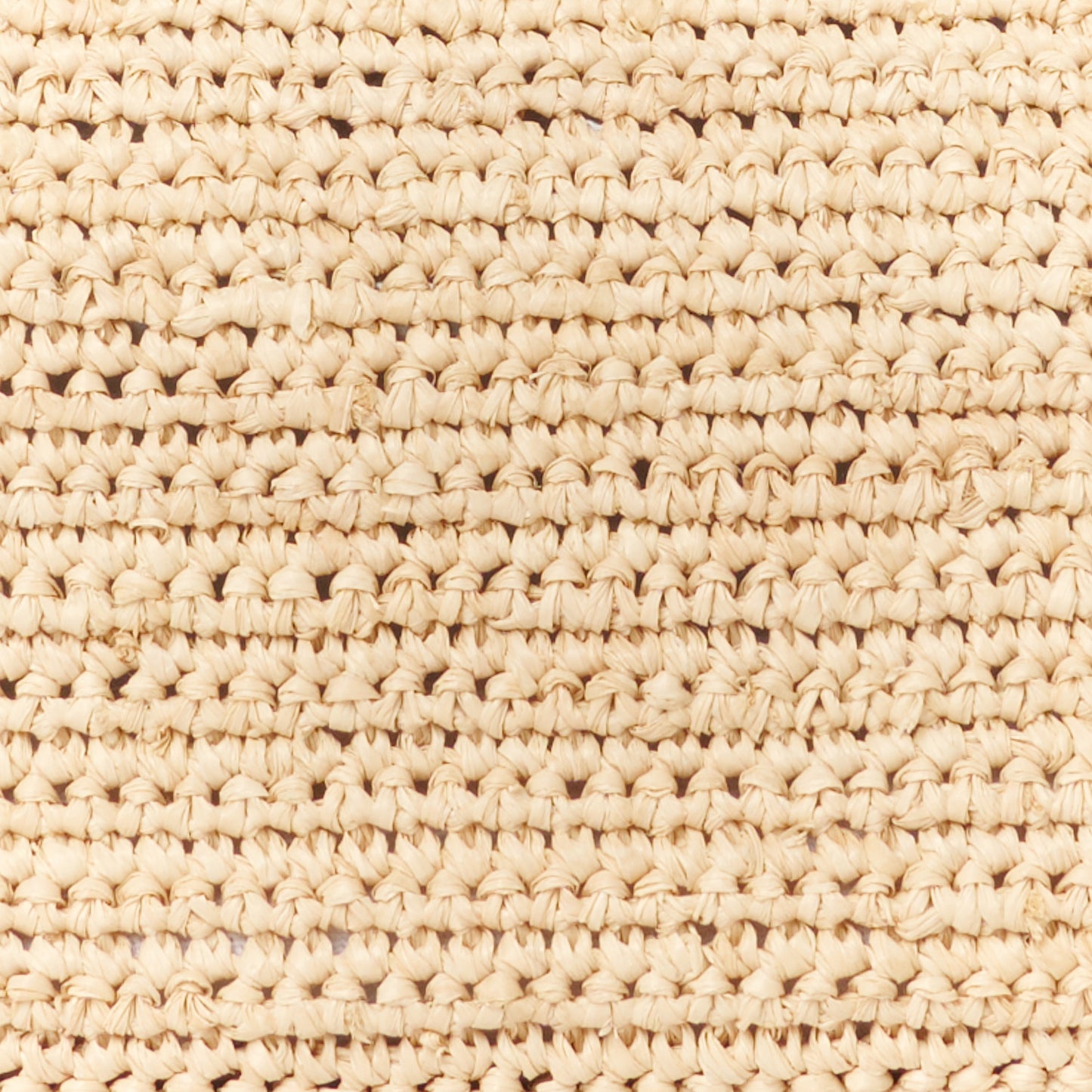 Raffia Calfskin Small Rockstud Tote Naturale Saddle Brown