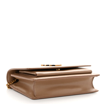 Saint Laurent Calfskin Monogram Sunset Chain Wallet Nude Powder 4 of 9