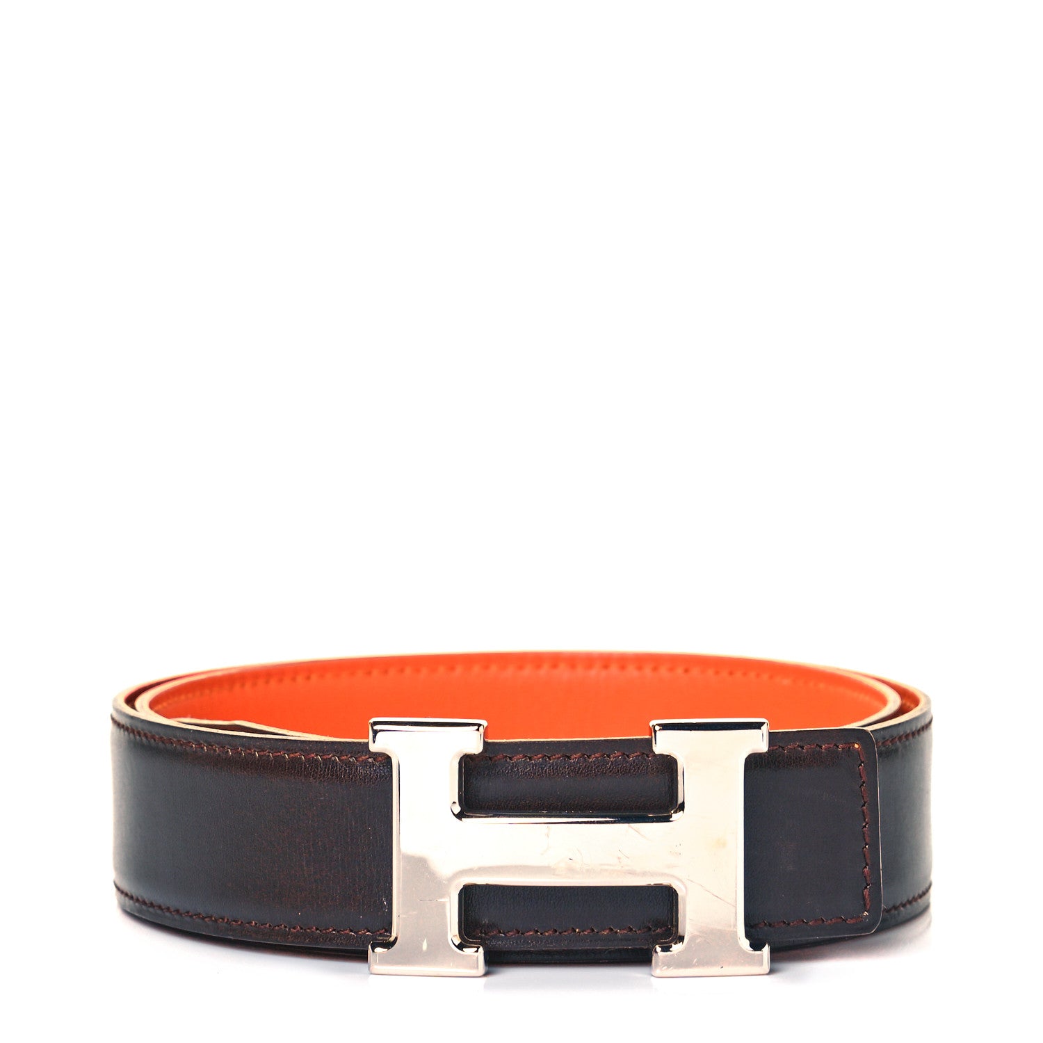 Hermes Box Ardennes 32mm H Belt 80 Ebene Orange 1 of 4