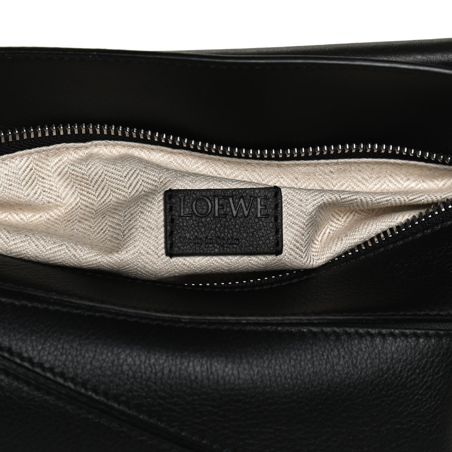 Loewe Calfskin Small Puzzle Bag Black 6 of 12