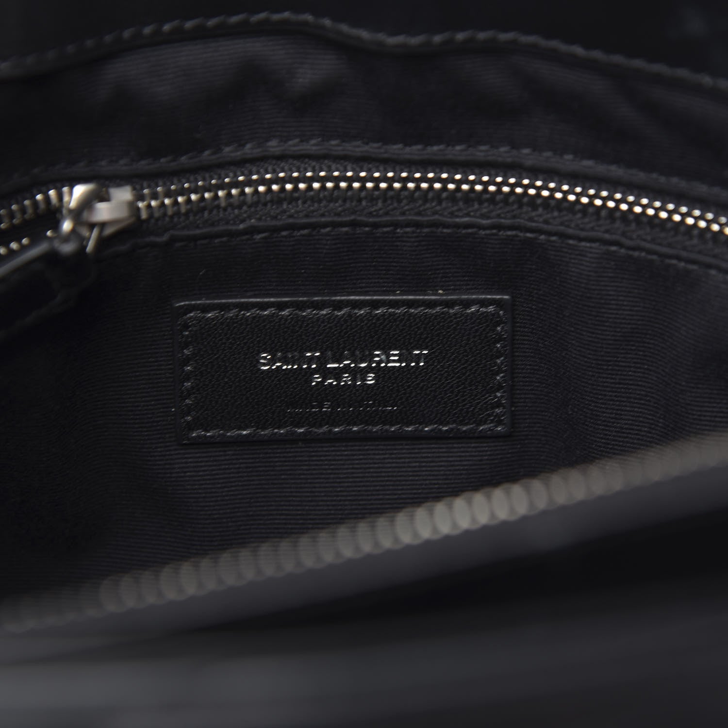 Saint Laurent Calfskin Y Quilted Monogram Medium Loulou Chain Satchel Black 6 of 10