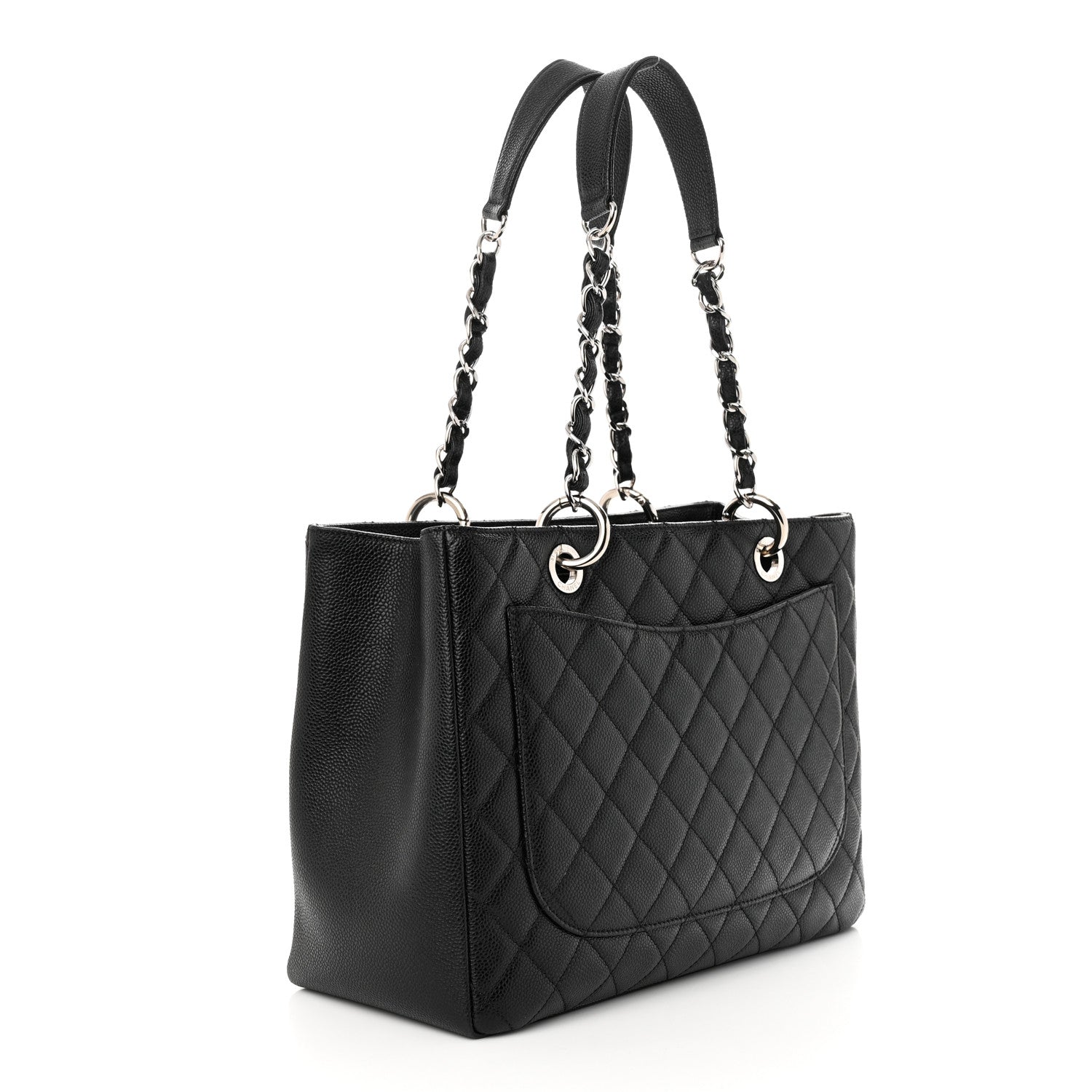 Chanel Caviar Quilted Grand Shopping Tote GST Black 3 of 10