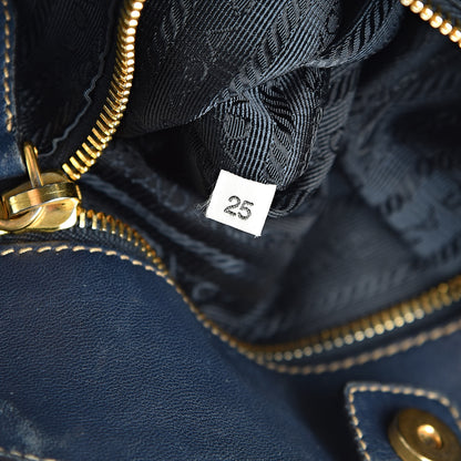 Prada Tessuto Nylon Gaufre Tote Bleuette 7 of 16