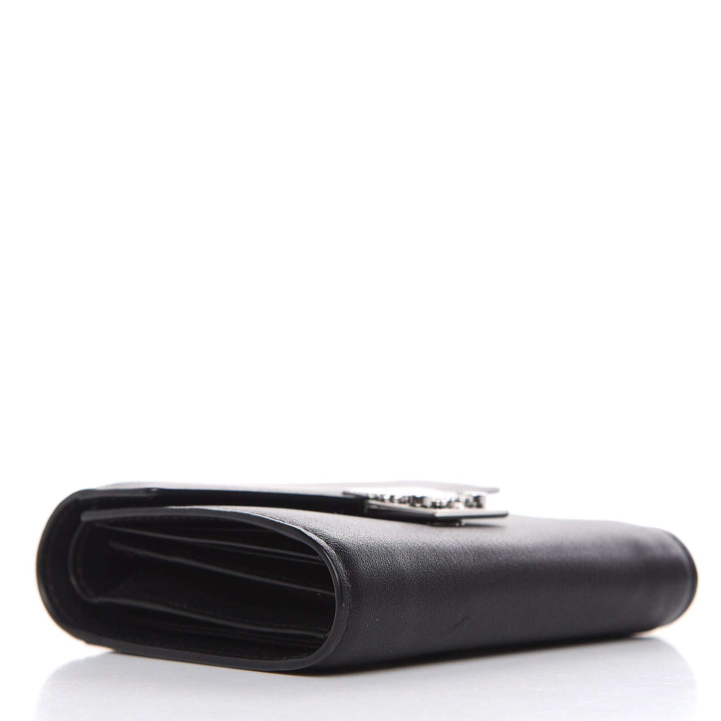Calfskin Compact Wallet Black