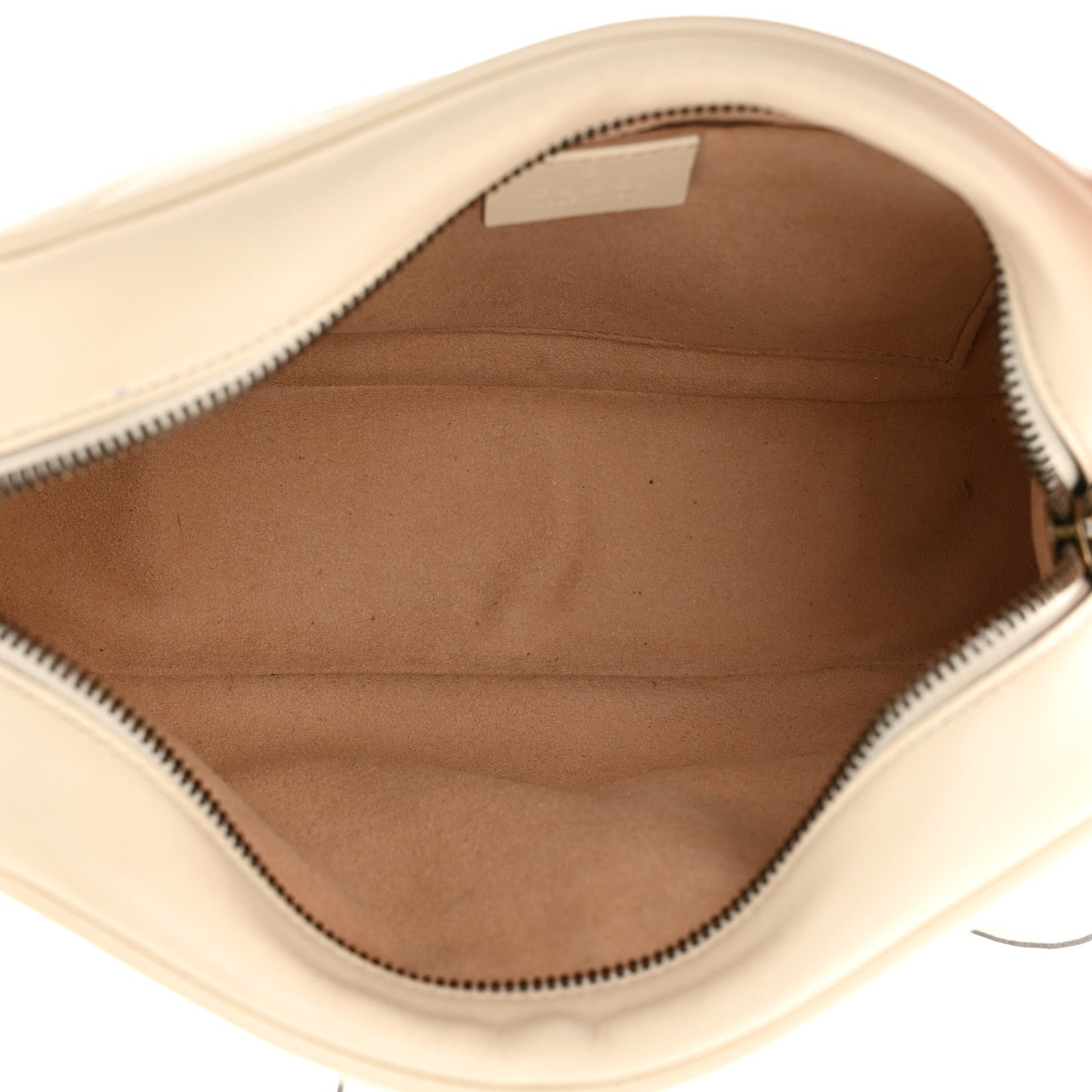 Calfskin Matelasse Small GG Marmont Chain Shoulder Bag White