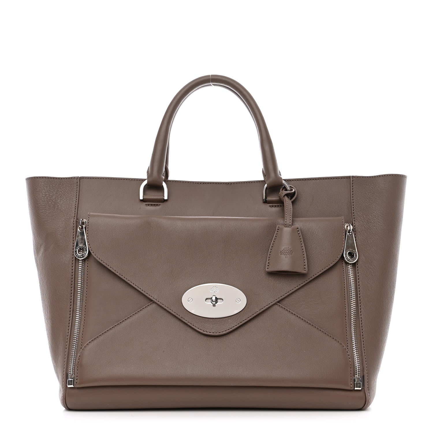 Mulberry Silky Calf Medium Willow Tote Taupe 1 of 14