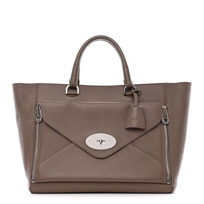 Mulberry Silky Calf Medium Willow Tote Taupe 1 of 14