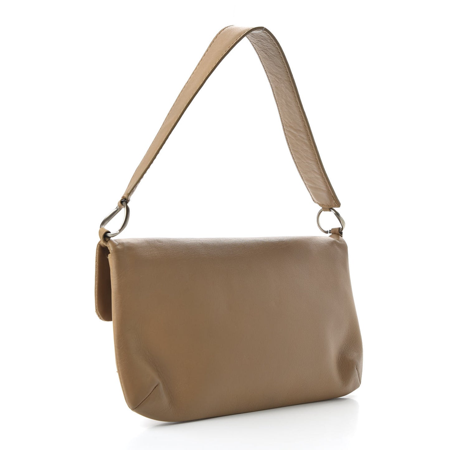 Calfskin Square Stitched Mademoiselle Shoulder Bag Tan