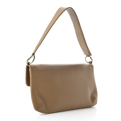 Chanel Calfskin Square Stitched Mademoiselle Shoulder Bag Tan 3 of 13