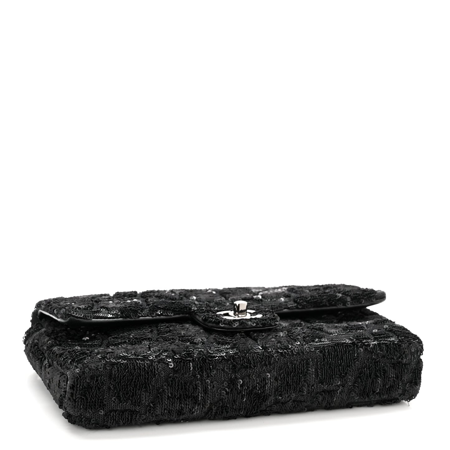 Sequin Single Flap Black