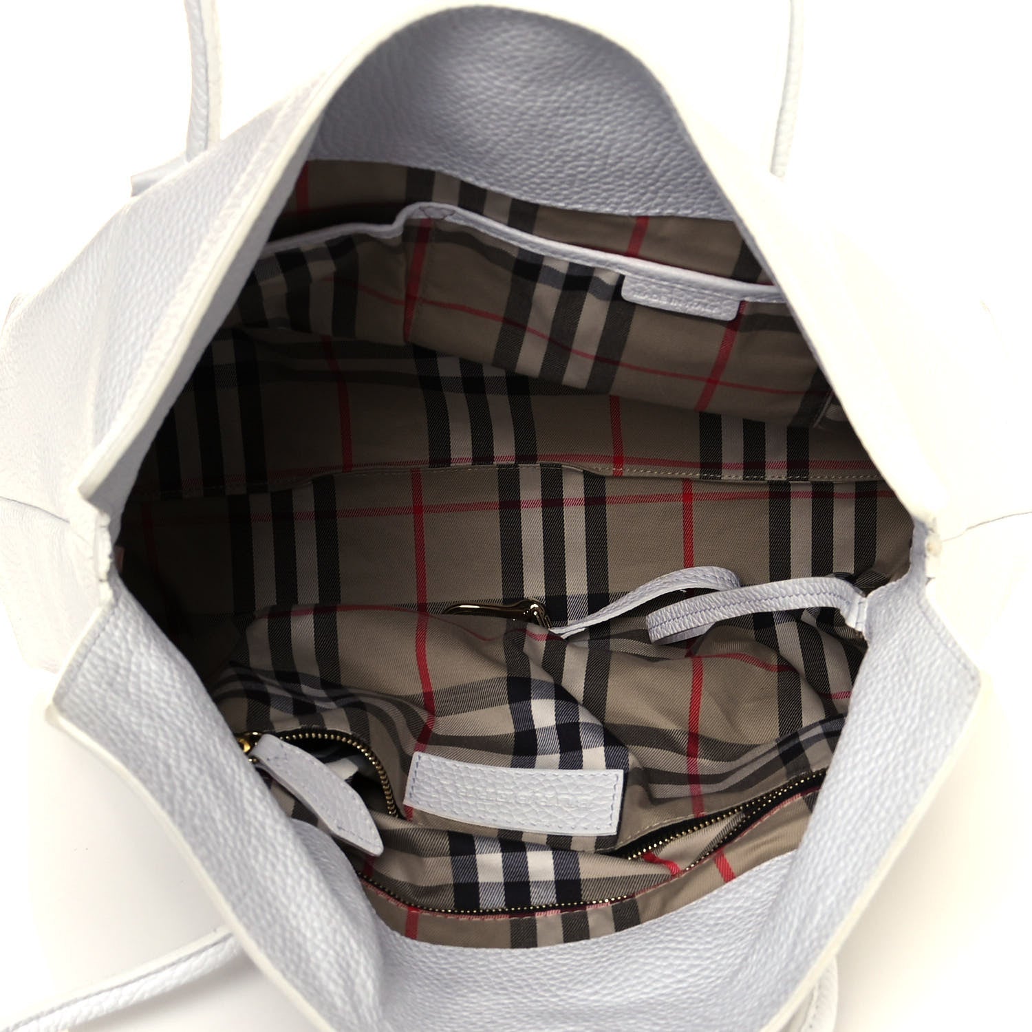 Burberry London Grainy Calfskin Medium Baynard Tote White 5 of 13