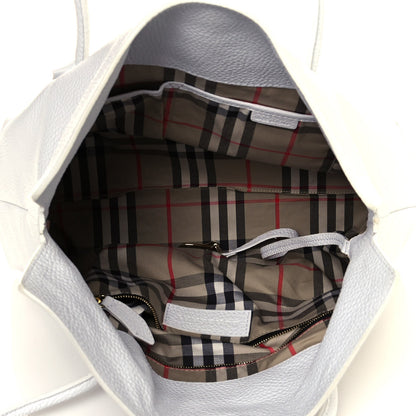 Burberry London Grainy Calfskin Medium Baynard Tote White 5 of 13