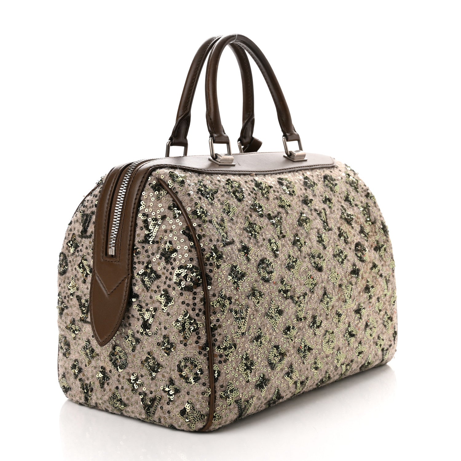 Louis Vuitton Sequin Monogram Sunshine Express Speedy Kaki 3 of 10