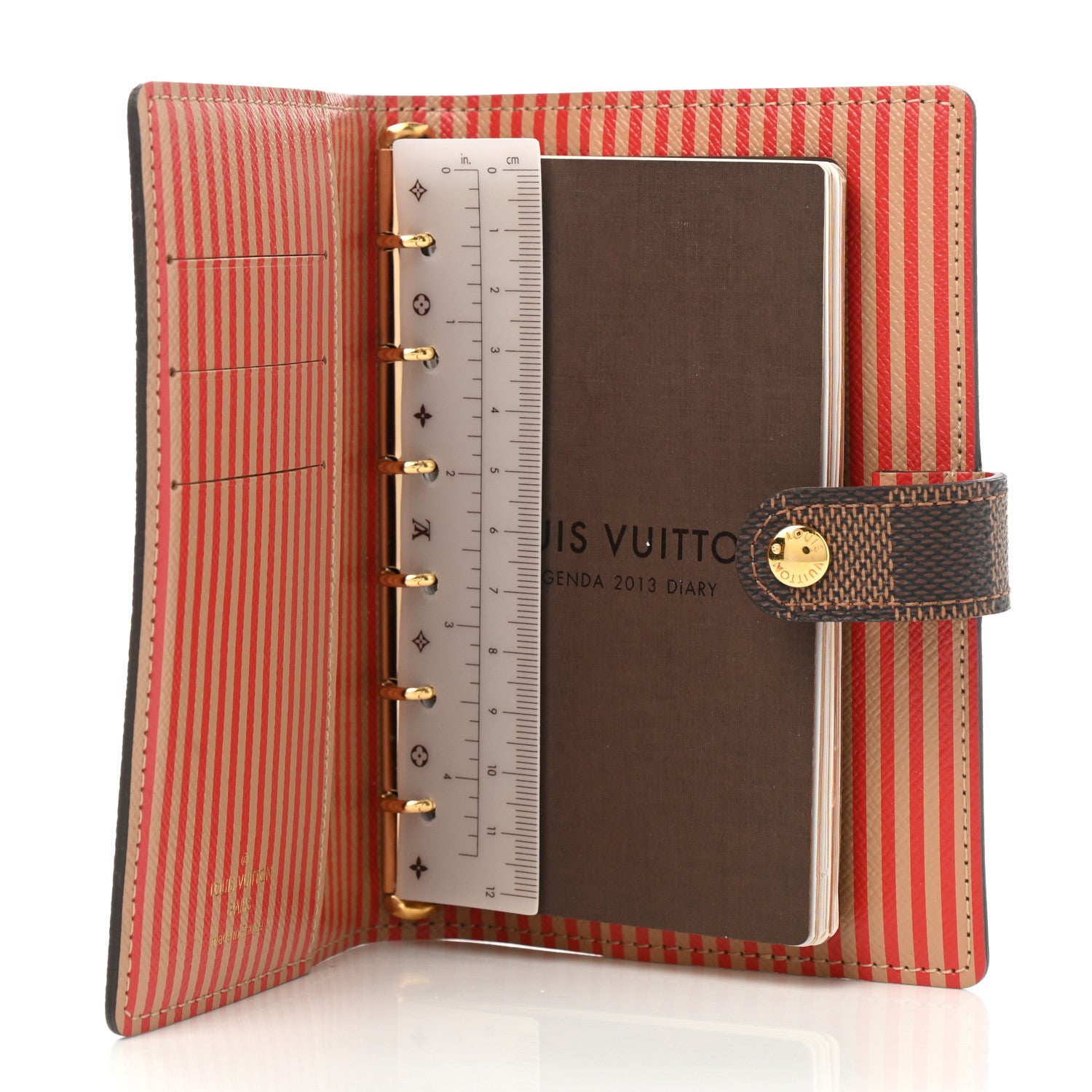 Louis Vuitton Damier Ebene Trunks and Bags Small Ring Agenda 5 of 6