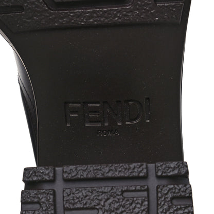 Fendi Vitello Maglia FF Domino Biker Boots 37 Mosto 7 of 10