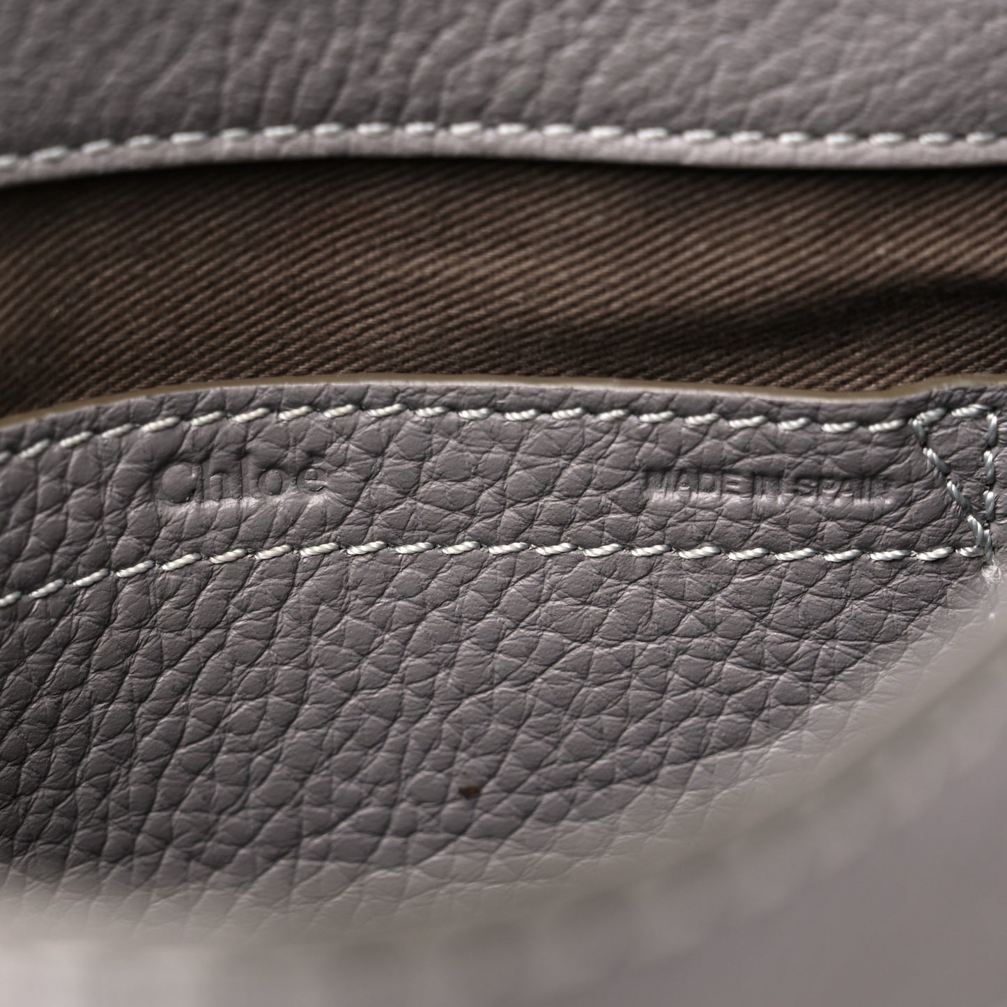 Calfskin Mini Marcie Round Crossbody Bag Cashmere Grey