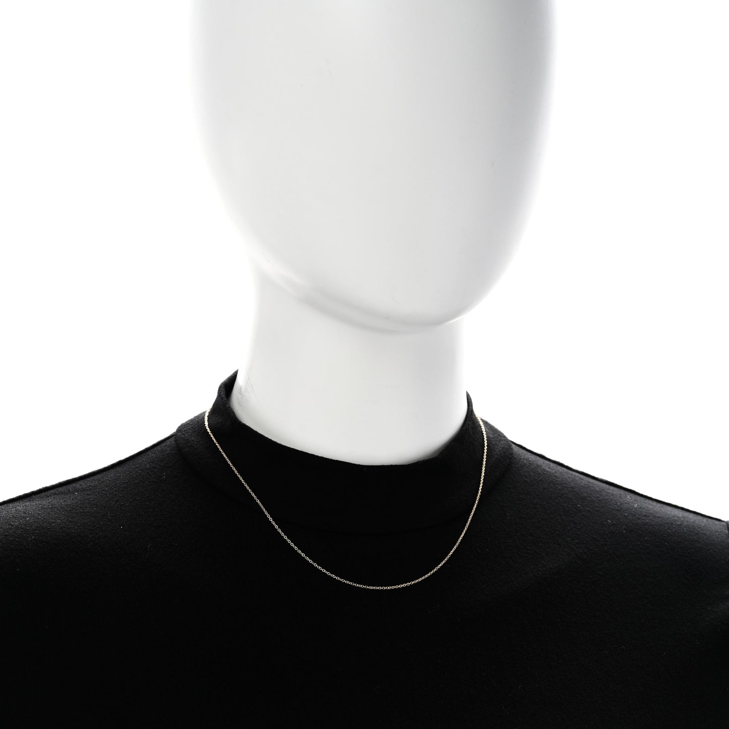 18K Yellow Gold Chain Necklace 16"