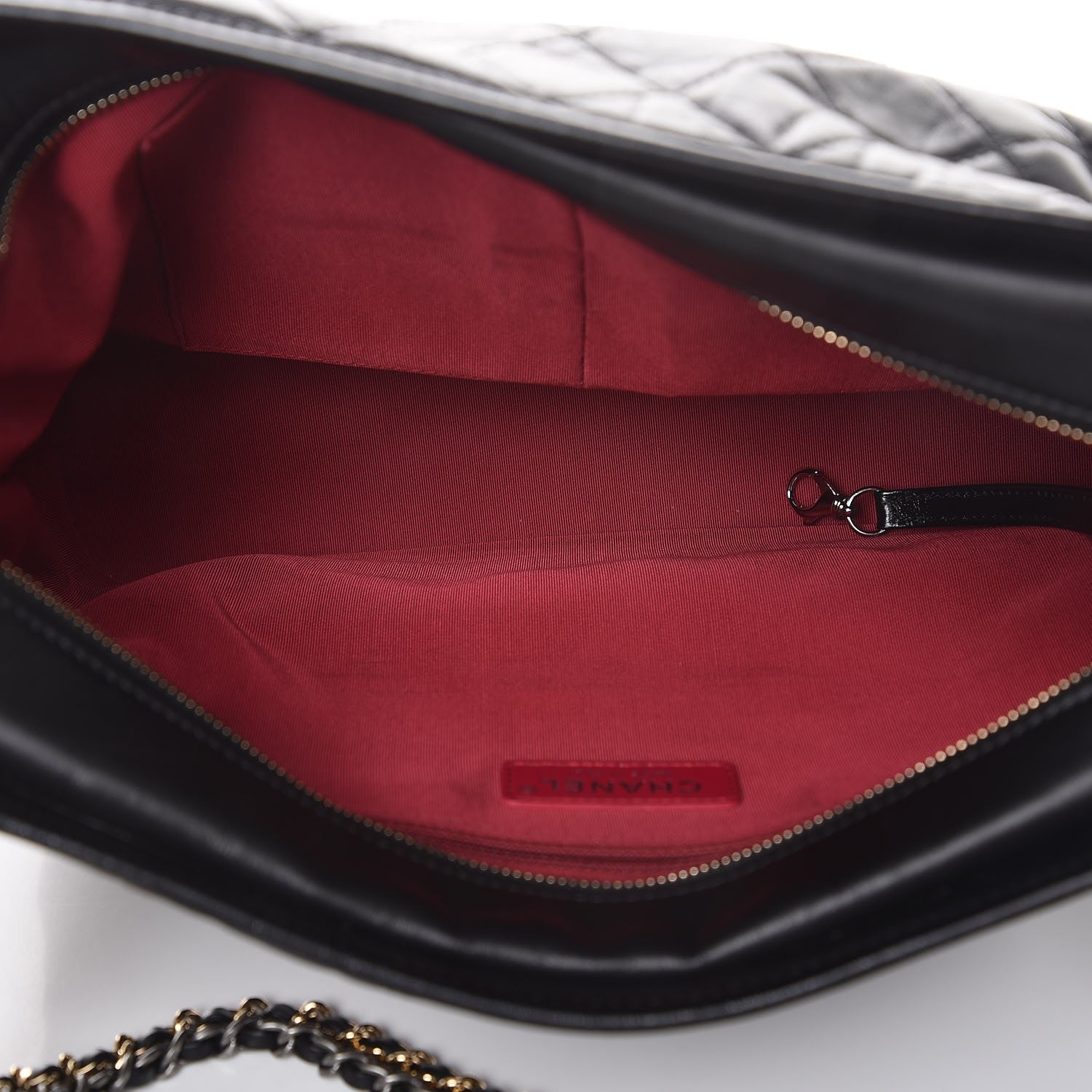 Chanel Aged Calfskin Quilted Large Gabrielle Hobo Black 7 of 10