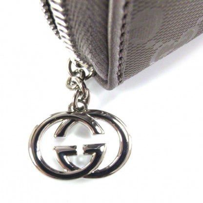 Gucci Imprime Monogram Zip Around Wallet Metallic Mauve 7 of 9